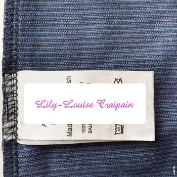 Stick-On Clothing Labels